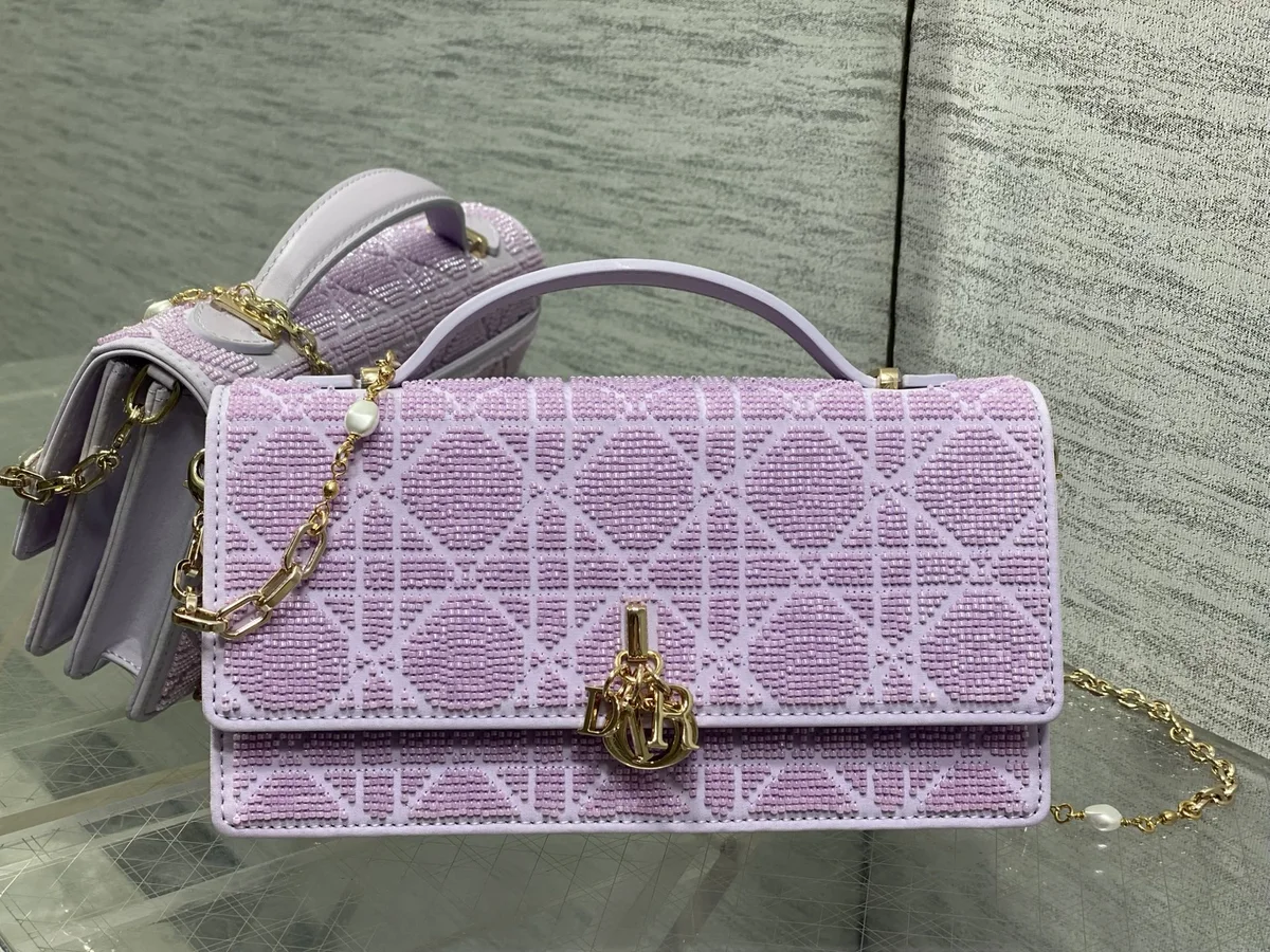 Dior Lady bag Dove Tulip collection - Miss Dior Micro