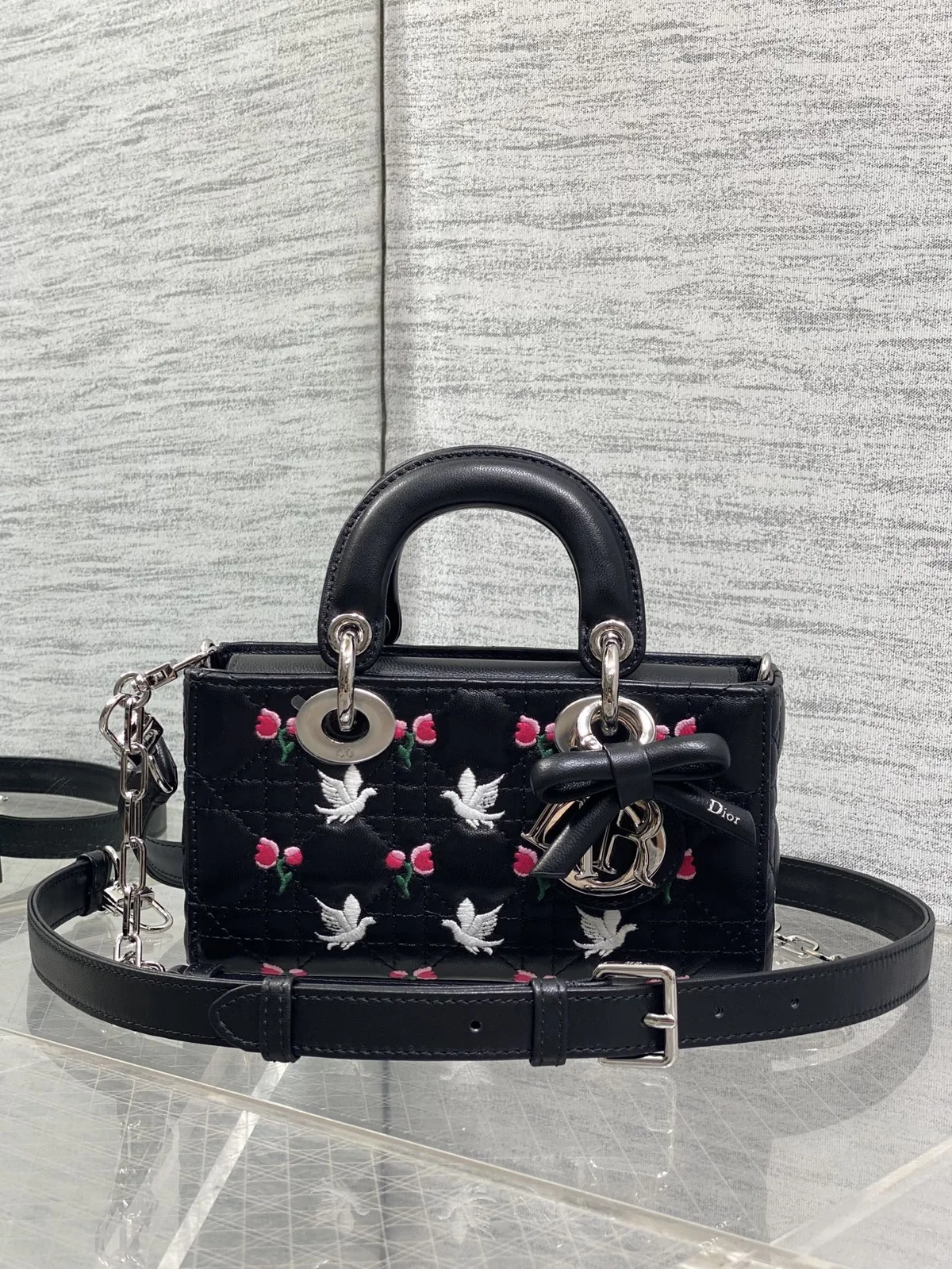 Dior Lady bag Dove Tulip collection - Bucket Bag