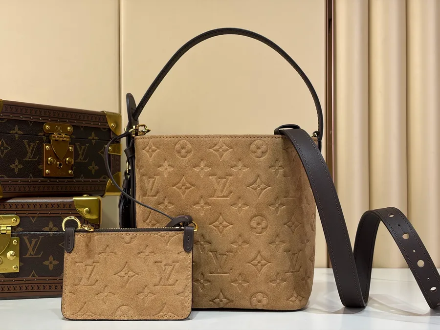 LV All In BB Suede Bucket Bag Gallery Highlights — catalog photo