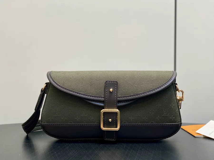 LV denim baguette bag angle catalog photo