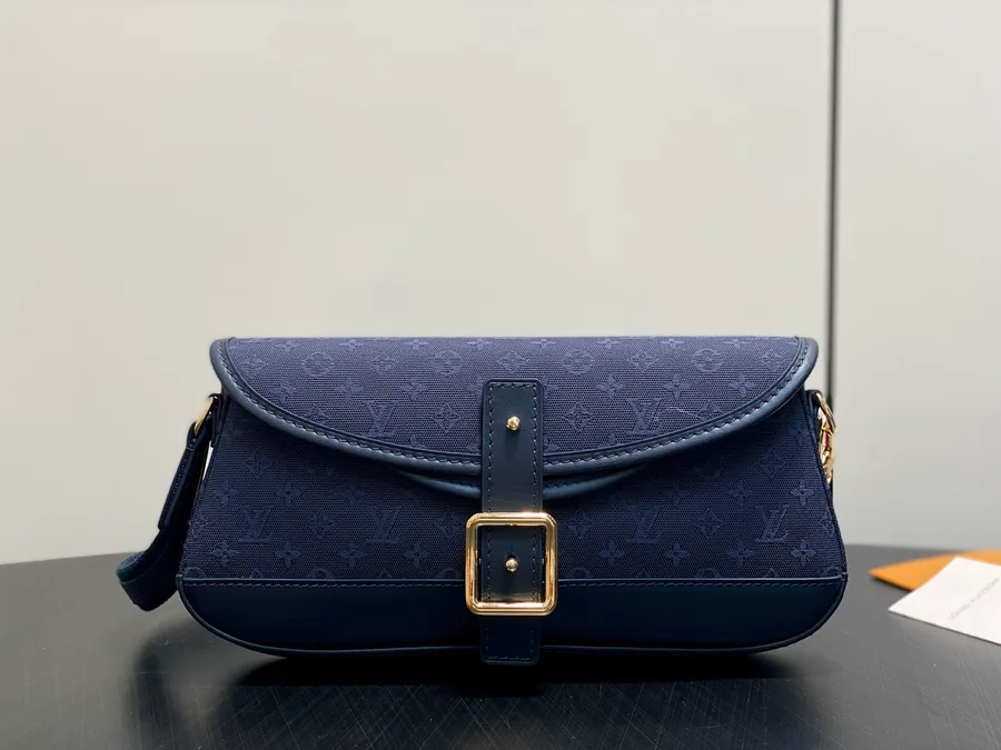 LV denim baguette bag detail catalog photo